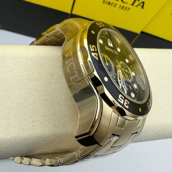 NEW Invicta Men's Pro Diver Scuba Chronograph Stainless Steel Black Dial Watch!! - Picture 4 of 9